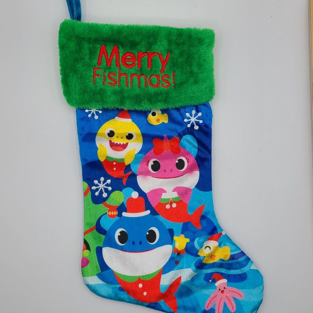 Baby Shark Pinkfong Christmas Stocking by Ruz New Nickelodeon